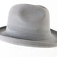 Biltmore Golden Pheasant Mens Sterling Gray Homburg W/ Feather 6 7/8 55cm