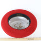 Biltmore Golden Pheasant Mens Red Vintage Homburg W/ Feather 6 7/8 55cm