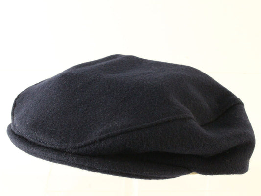 Bee Hats Mens Navy Blue Felt Ivy Cap M