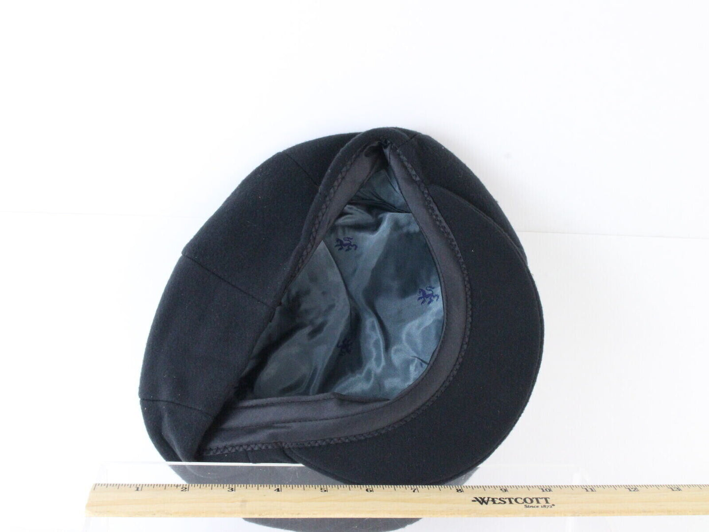 Ivy Cap Mens Black Felt Cap W/ Griffin Interior MULTIPLE SIZES