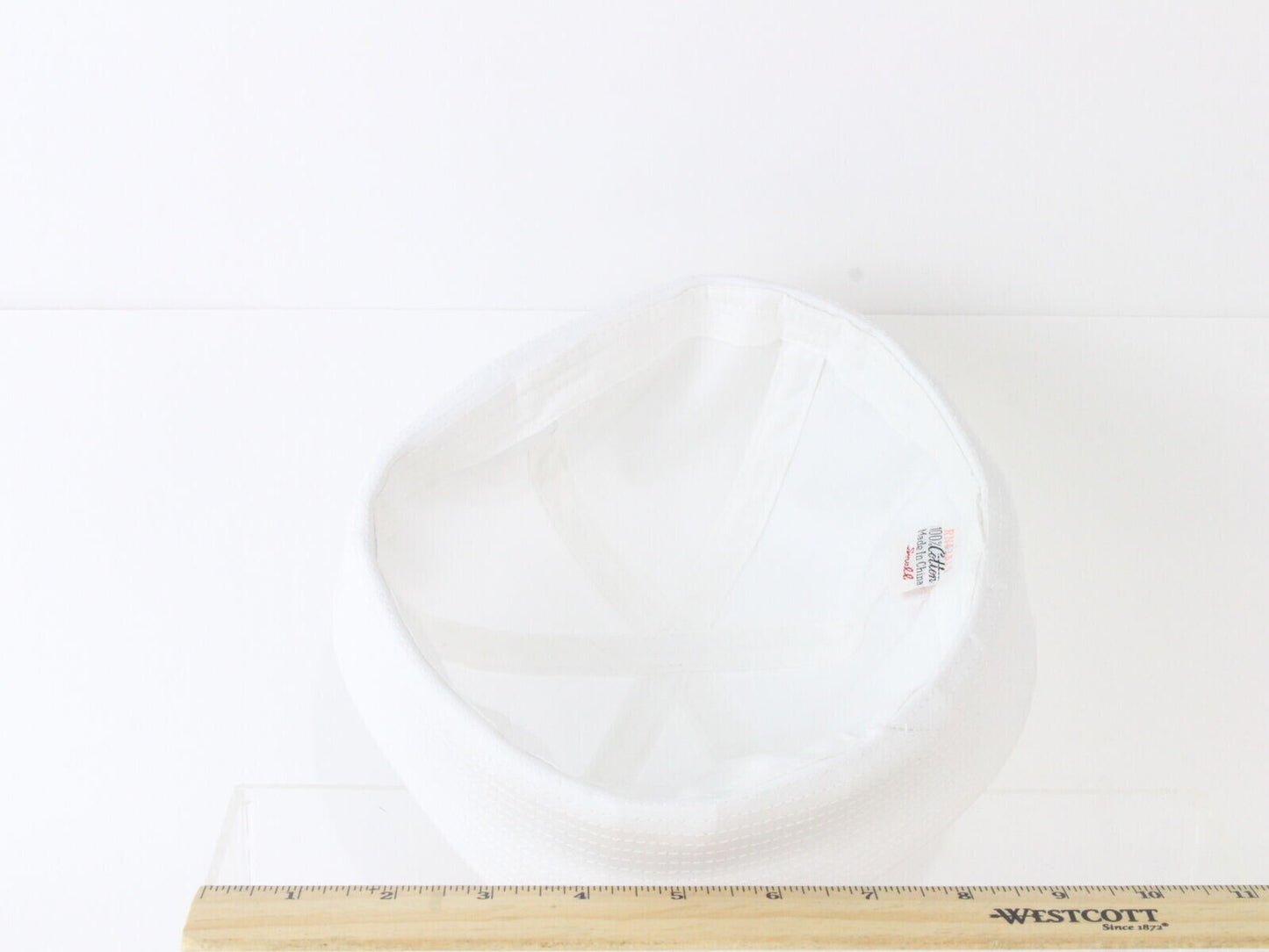 Sailors Hat Mens White 100% Cotton Hat COSTUME PARTY MULTIPLE SIZES