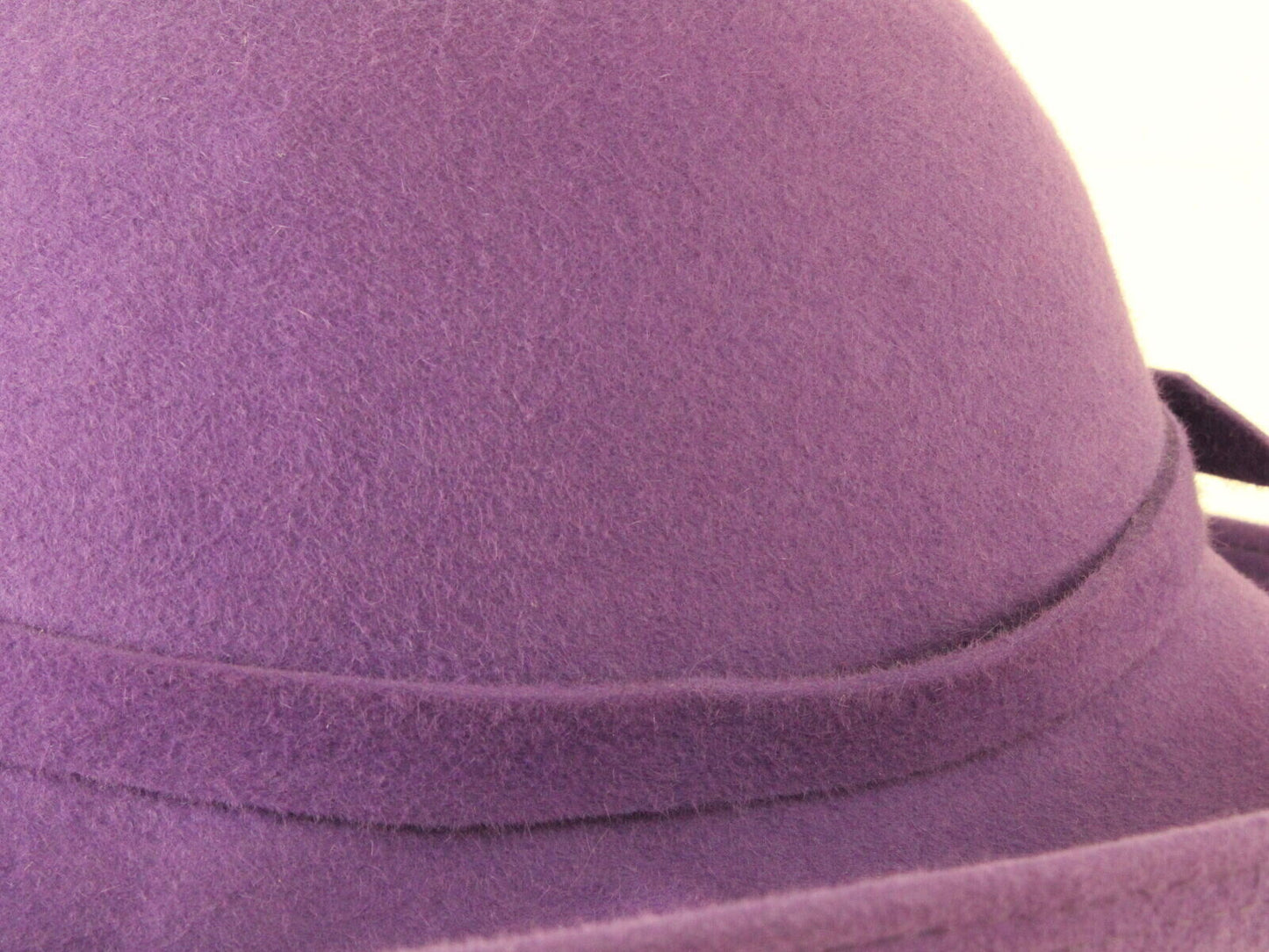 Frank Olive New York Ladies Boutique Purple Felt Hat 7 56cm