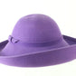 Frank Olive New York Ladies Boutique Purple Felt Hat 7 56cm