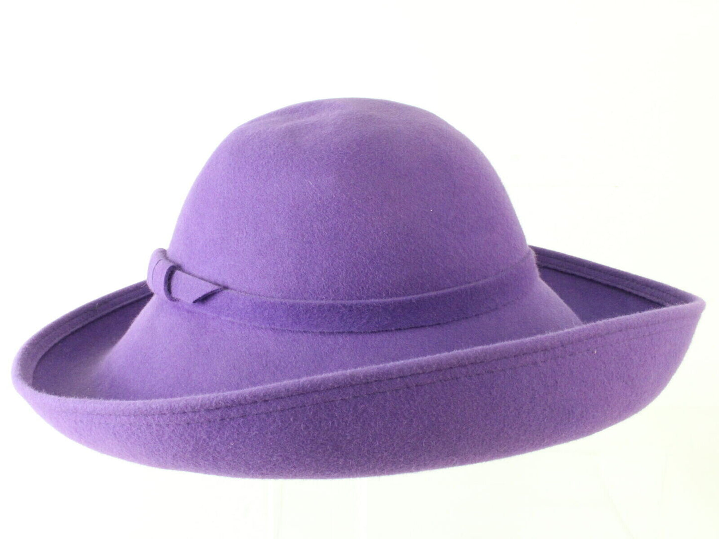 Frank Olive New York Ladies Boutique Purple Felt Hat 7 56cm