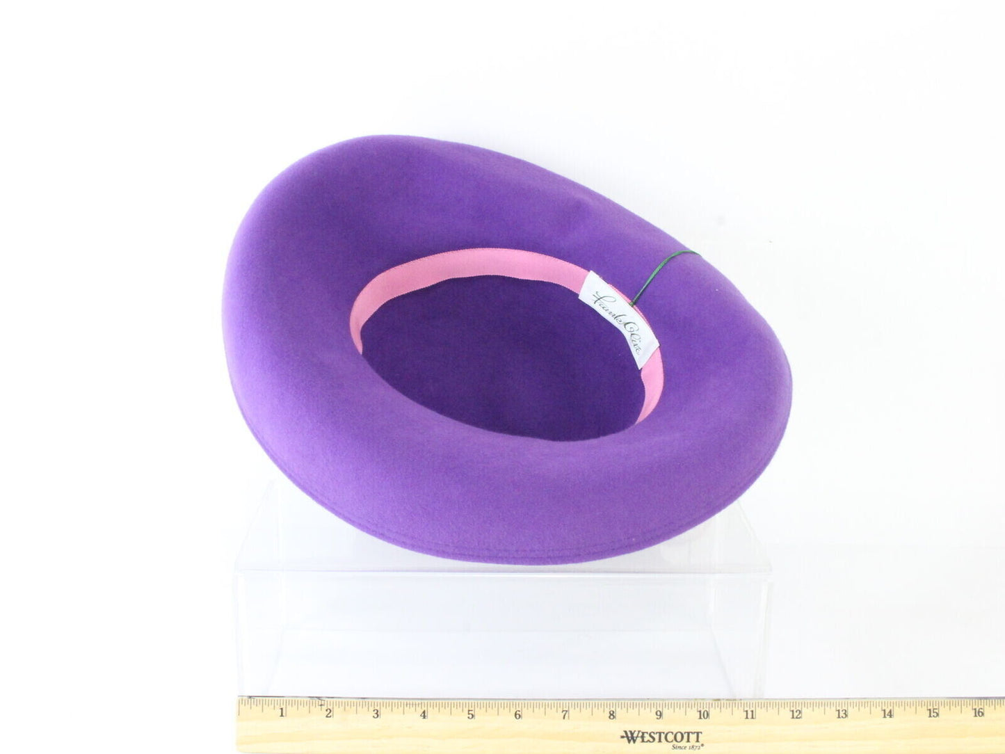 Frank Olive New York Ladies Boutique Purple Felt Hat 7 56cm