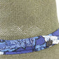 Biltmore Mens Moss Green Straw Cowboy Hat W/ Blue And White Band S/M