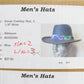 Biltmore Mens Como Blue Straw Western Hat W/ Blue And White Band S/M