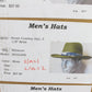 Biltmore Mens Moss Green Straw Cowboy Hat W/ Blue And White Band S/M