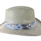 Biltmore Mens Moss Green Straw Cowboy Hat W/ Teal And Gold Band L/XL