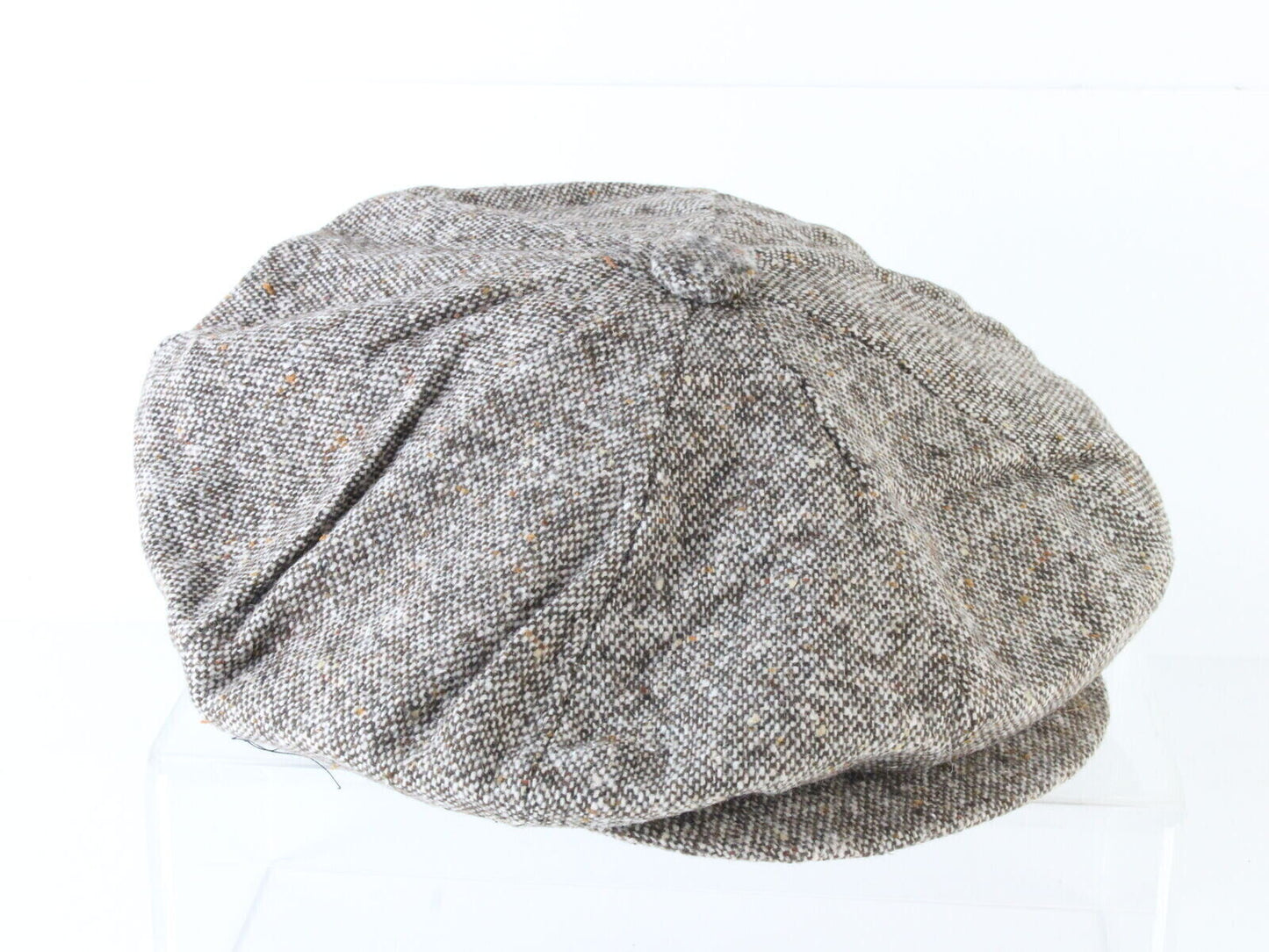 Bee Hats Mens Brown Tweed Irish Golf Cap Newsboy Hat One Size