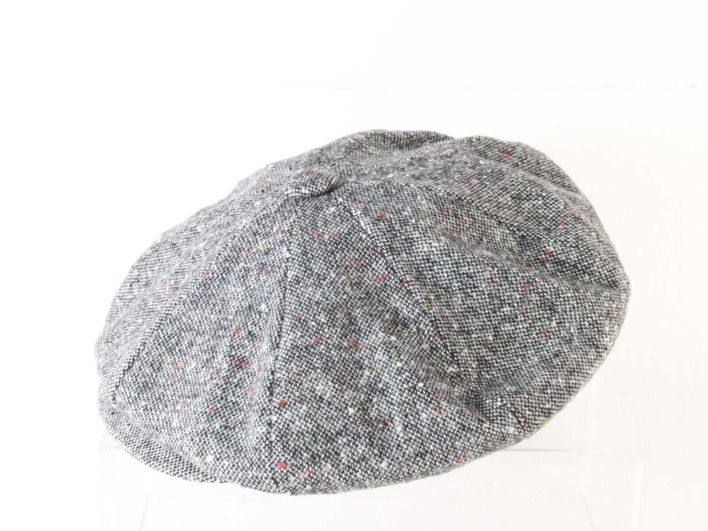 Bee Hats Mens Gray Tweed Irish Golf Cap Newsboy Hat One Size