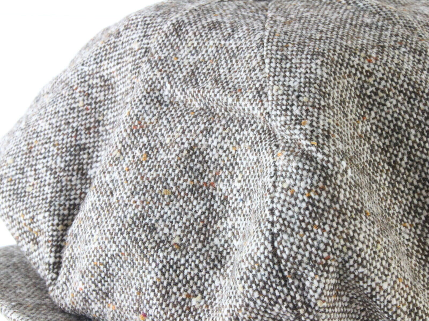 Bee Hats Mens Brown Tweed Irish Golf Cap Newsboy Hat One Size