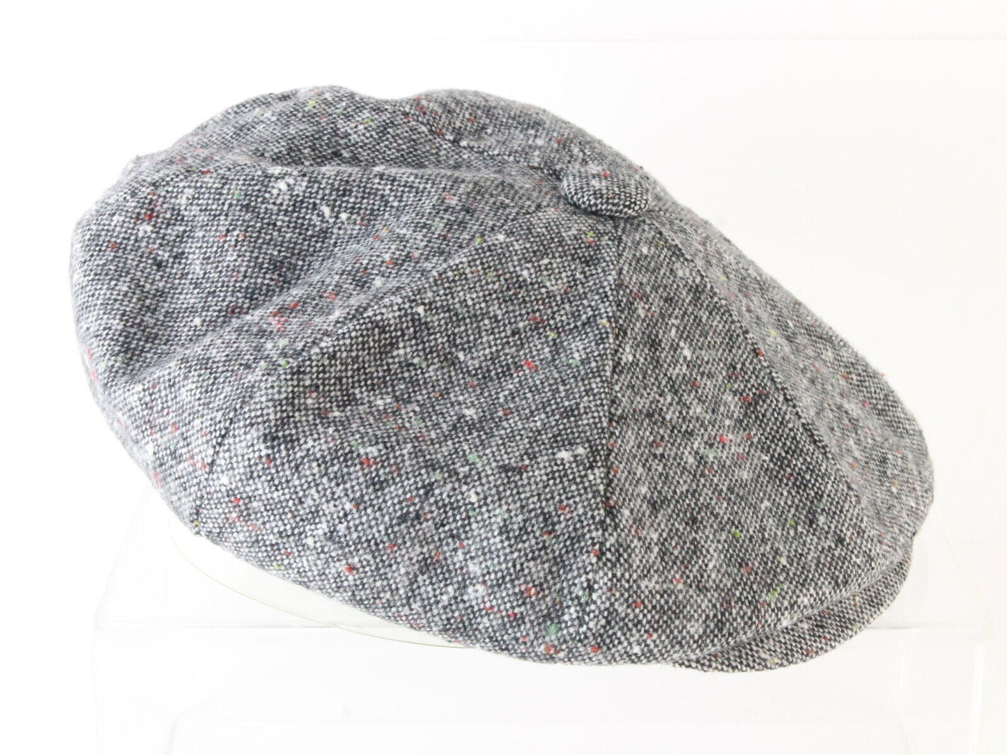 Bee Hats Mens Gray Tweed Irish Golf Cap Newsboy Hat One Size