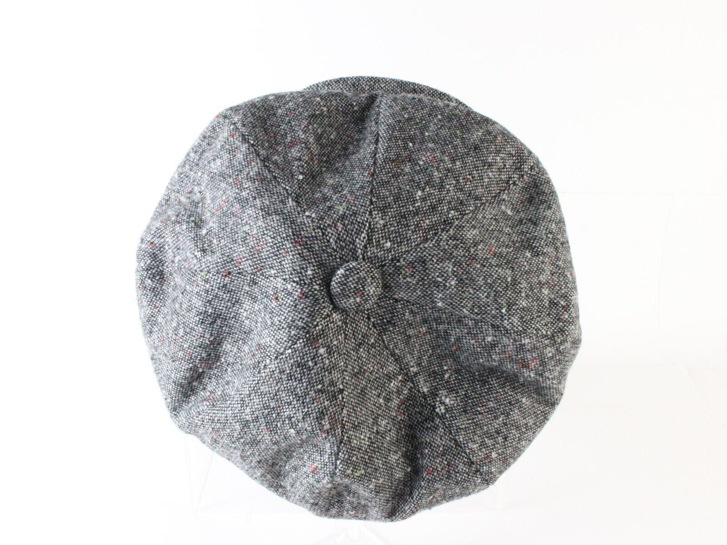 Bee Hats Mens Gray Tweed Irish Golf Cap Newsboy Hat One Size