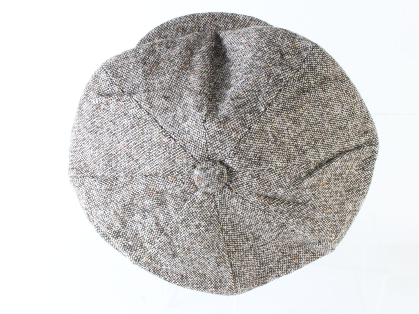 Bee Hats Mens Brown Tweed Irish Golf Cap Newsboy Hat One Size