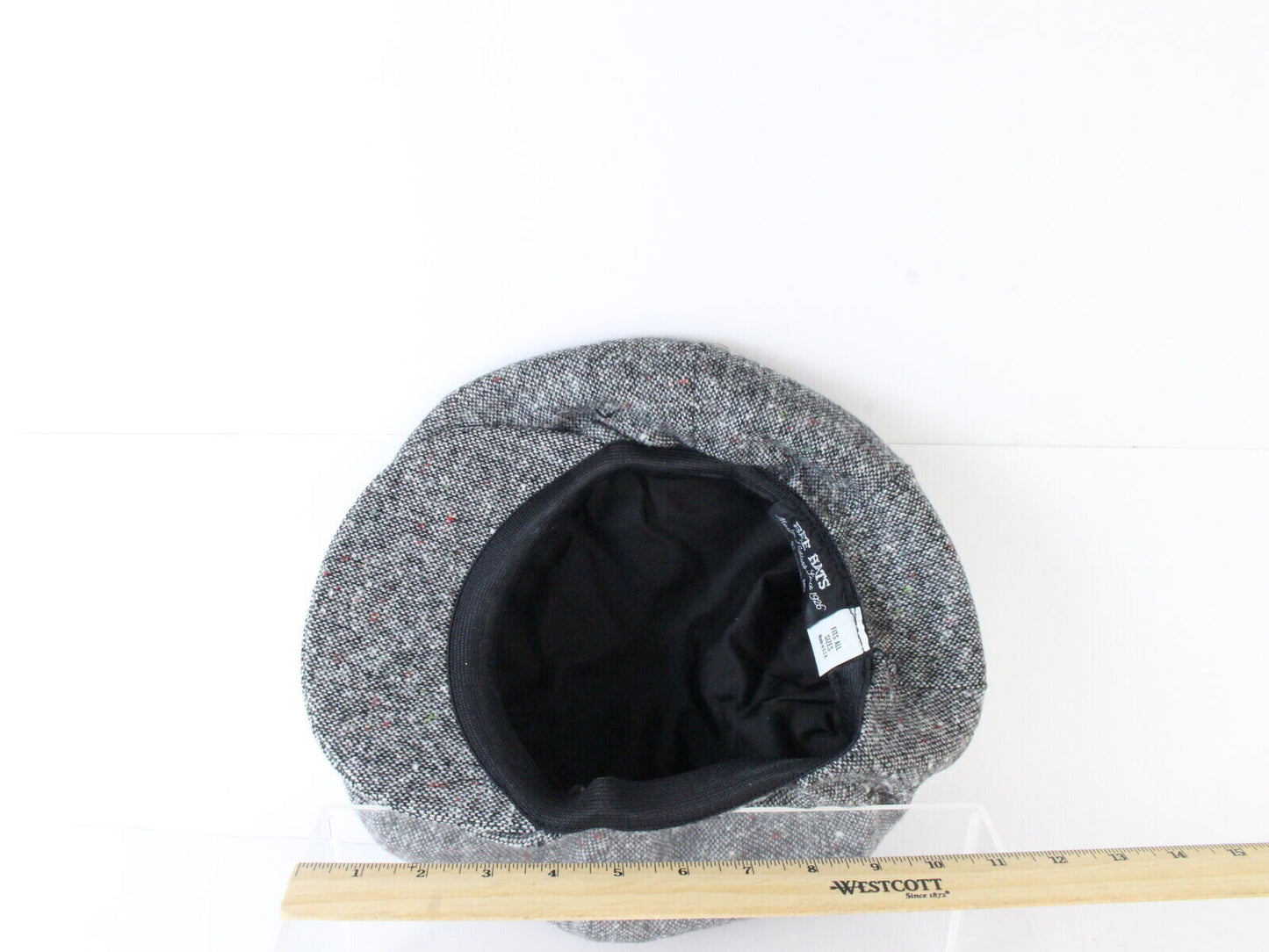 Bee Hats Mens Gray Tweed Irish Golf Cap Newsboy Hat One Size