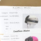 Joe Bill Miller Ladies Black White Boutique Wool Felt Hat W/ Flowers 7 1/8 57cm