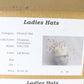 Chapeau Creations Ladies Cream Boutique Hat W/ Tiny Pom Poms 6 3/4 54cm