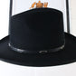 Vintage Stetson Mens Black Beaver Fur Felt Cowboy Hat 4x 7 56cm