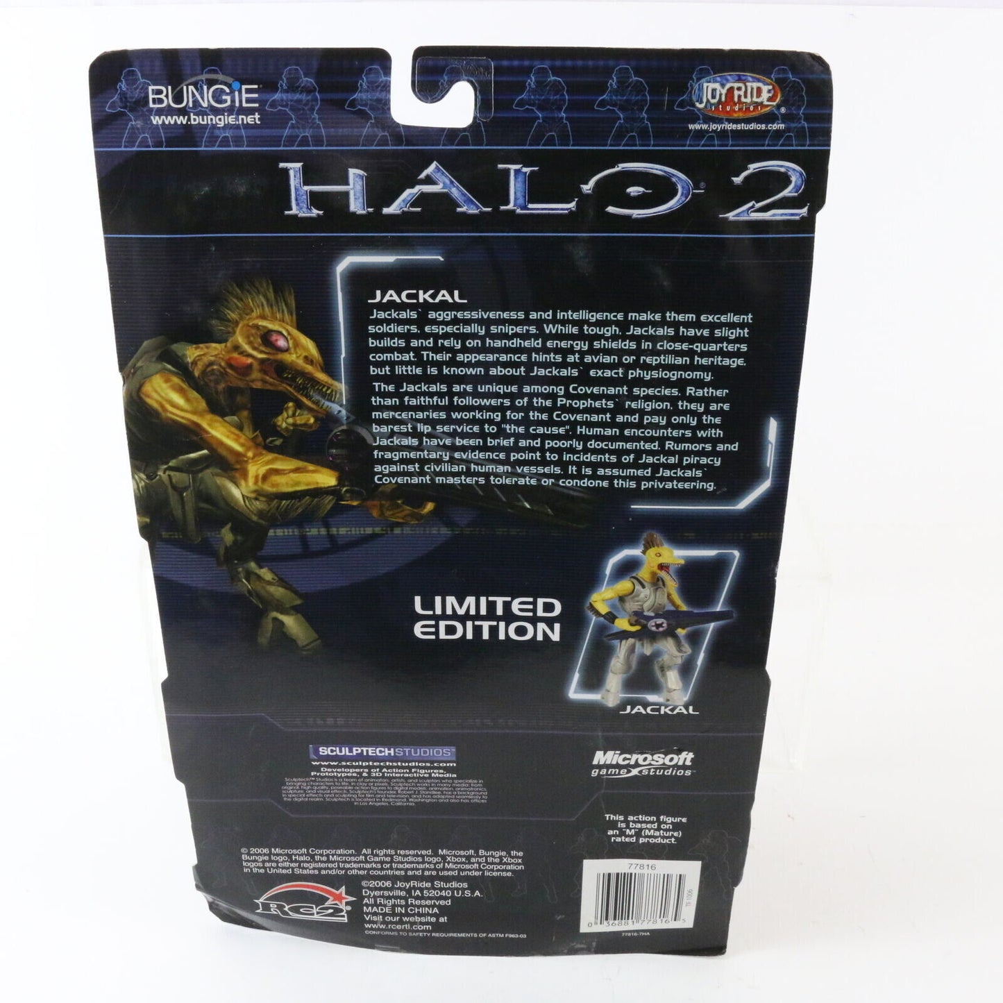 Halo 2 Joyride Jackal W/ Covenant Beam Rifle Action Figure 77816