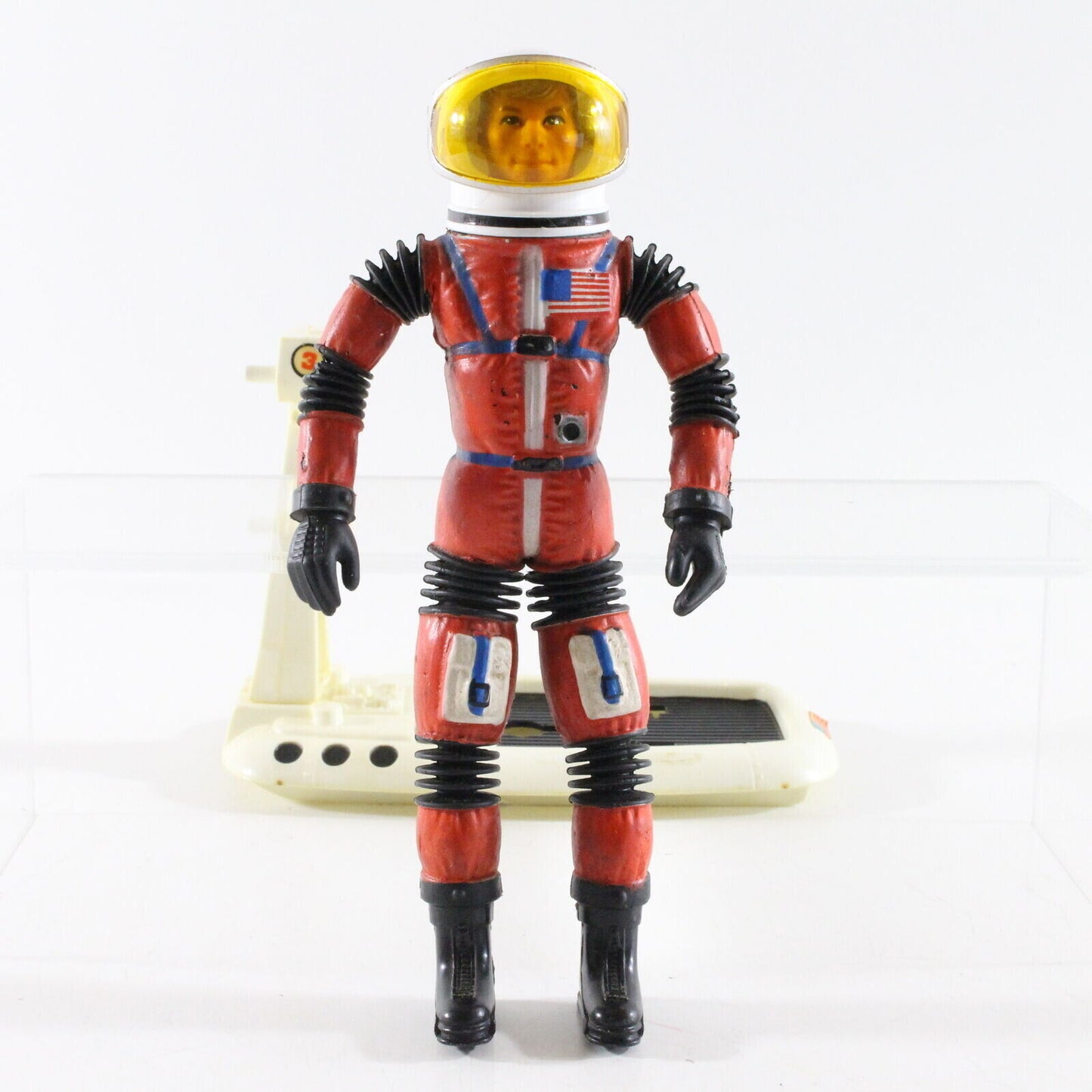 Major Matt Mason Spaceman SGT Storm Mattel Red Suit Figure W/ Space Sled