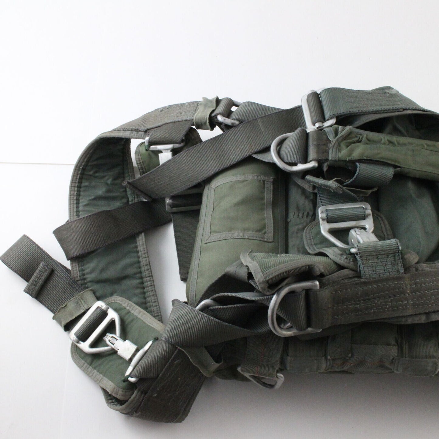 Vietnam Era Parachute Pack Harness W/ Straps & Parachute USAF USGI 1966 Jayval