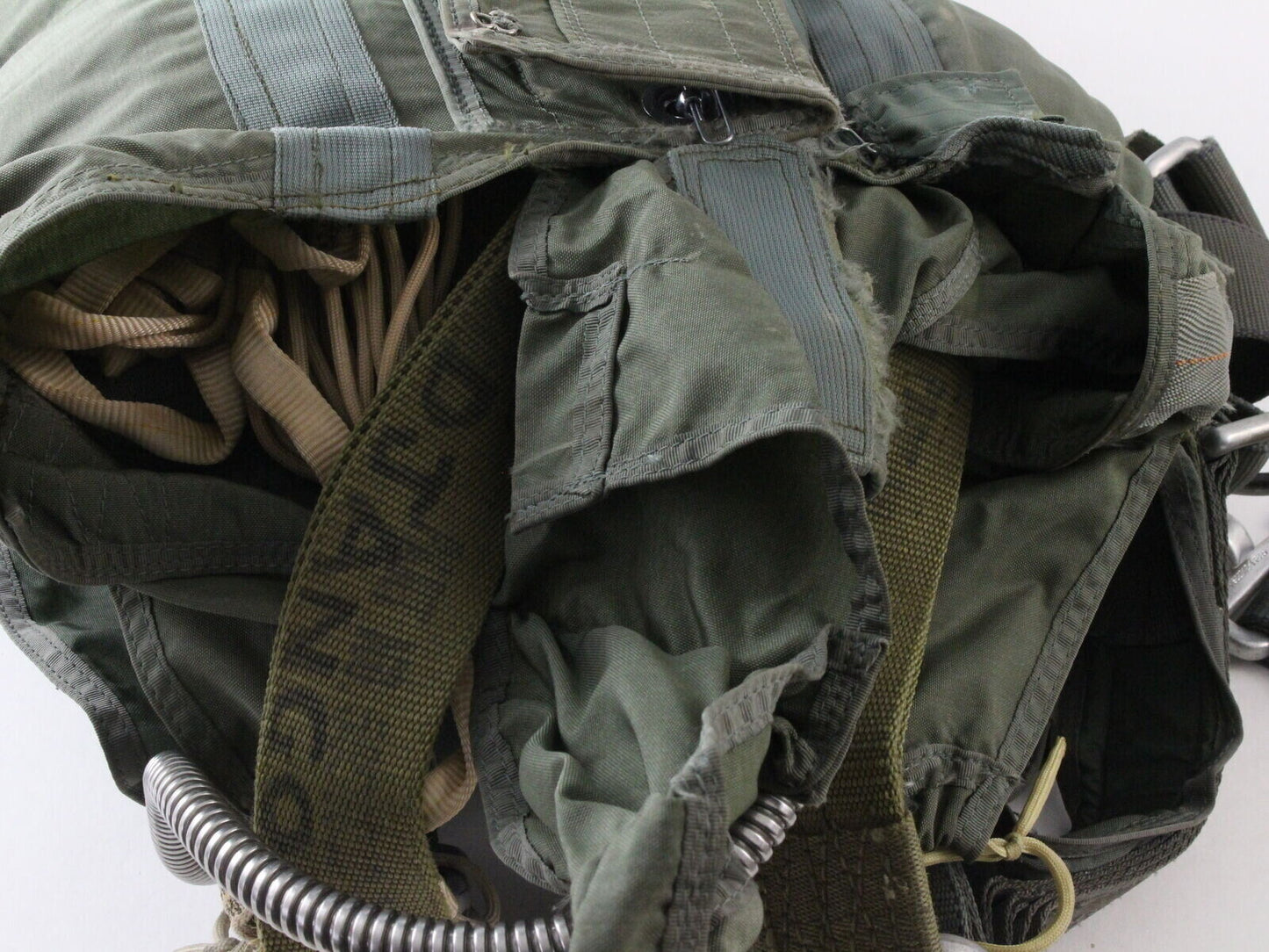 Vietnam Era Parachute Pack Harness W/ Straps & Parachute USAF USGI 1966 Jayval