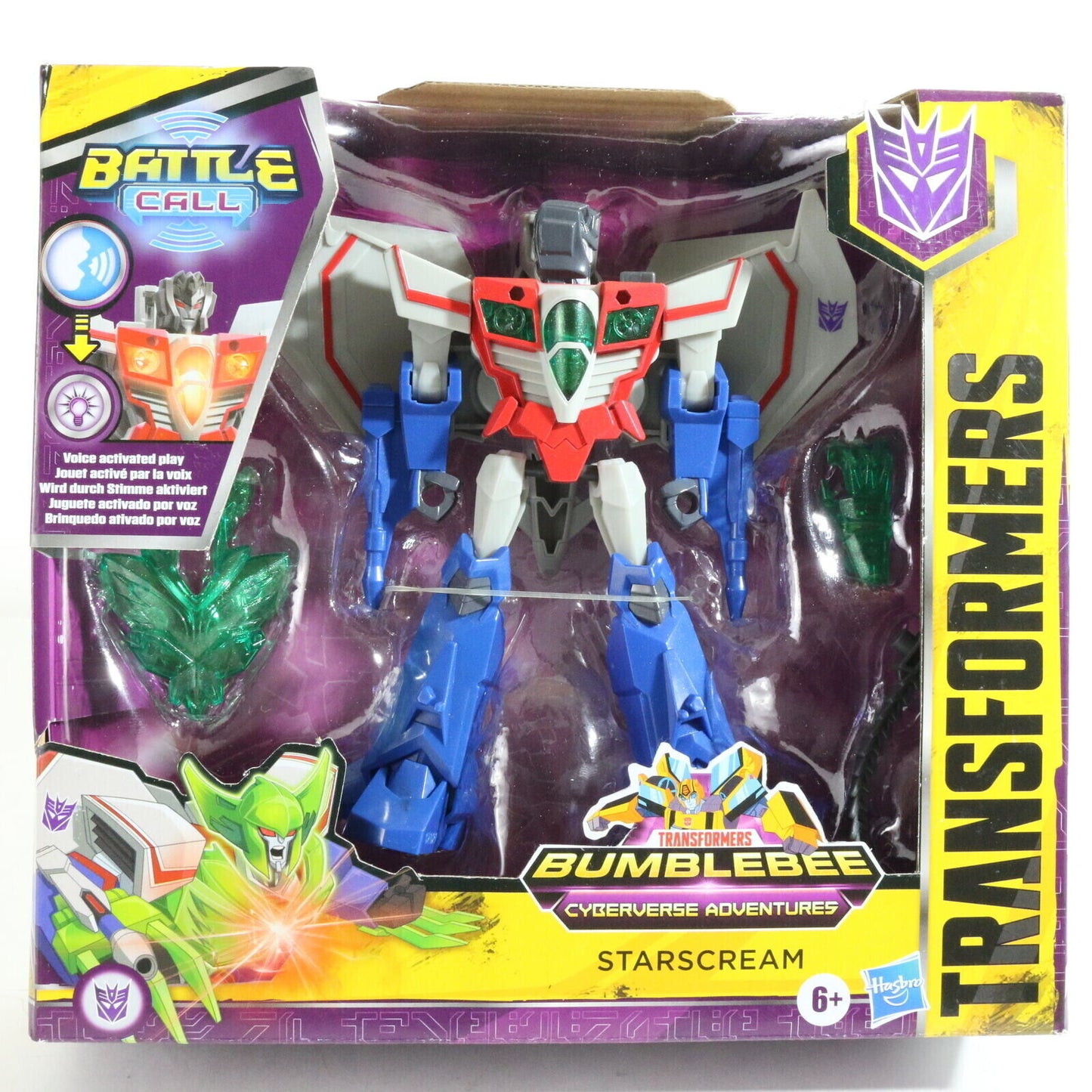 Starscream Bumblebee Cyberverse Adventures Transformers Hasbro Figure