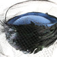 Mr John Classic Ladies Boutique Blue Wool Felt Hat W/ Feathers 7 1/8 57cm