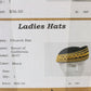 Sonni Of California Laides Boutique Black And Gold Felt Cap 6 7/8 55cm