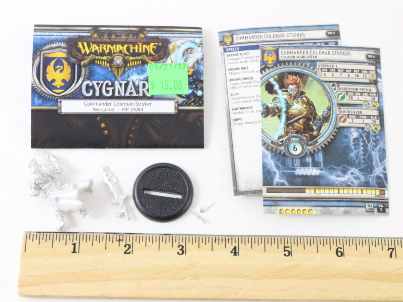 Warmachine Cygnar Commander Coleman Stryker Warcaster PIP31084 Game