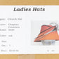 Chapeau Creations Ruth Kropveld Chic Red Black Designer Ladies Hat 6 7/8 55cm