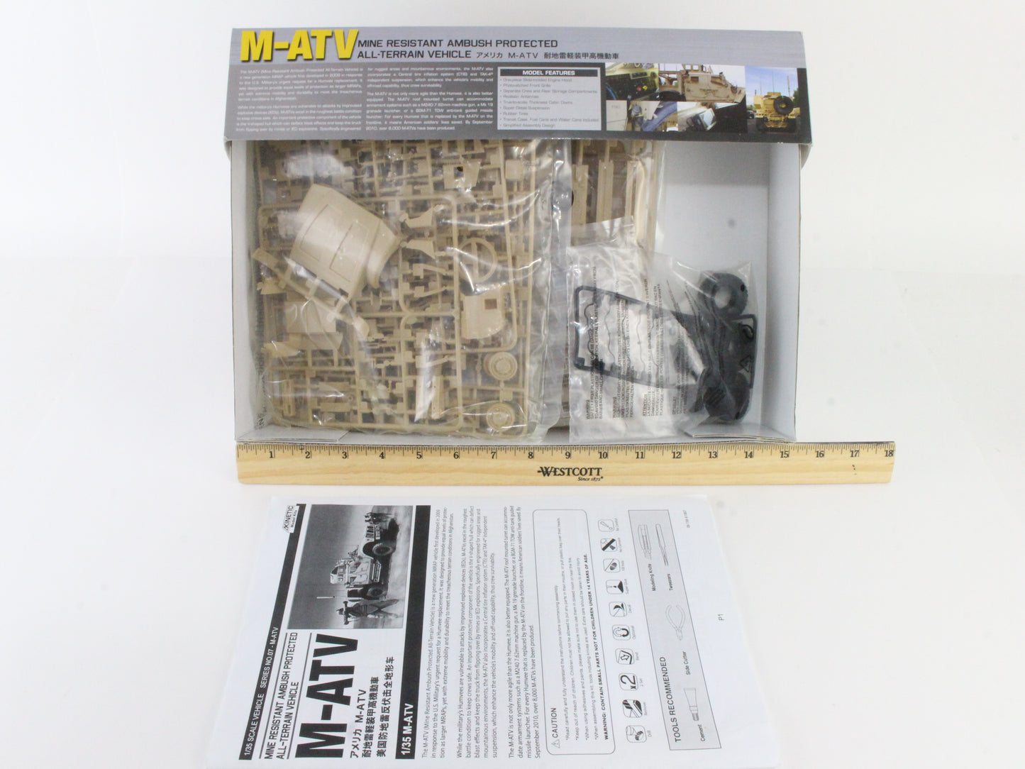 M-ATV Mine Resistent Ambush Protected Atv 1:35 Kinetic Model Kit K61007