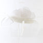 Vintage Peter Bettley Fancy Couture Ladies White Fascinator 6 1/4 50cm