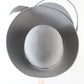 George Zamaul Couture Ladies Gray Felt Hat W/ Rhinestones 7 1/8 57cm