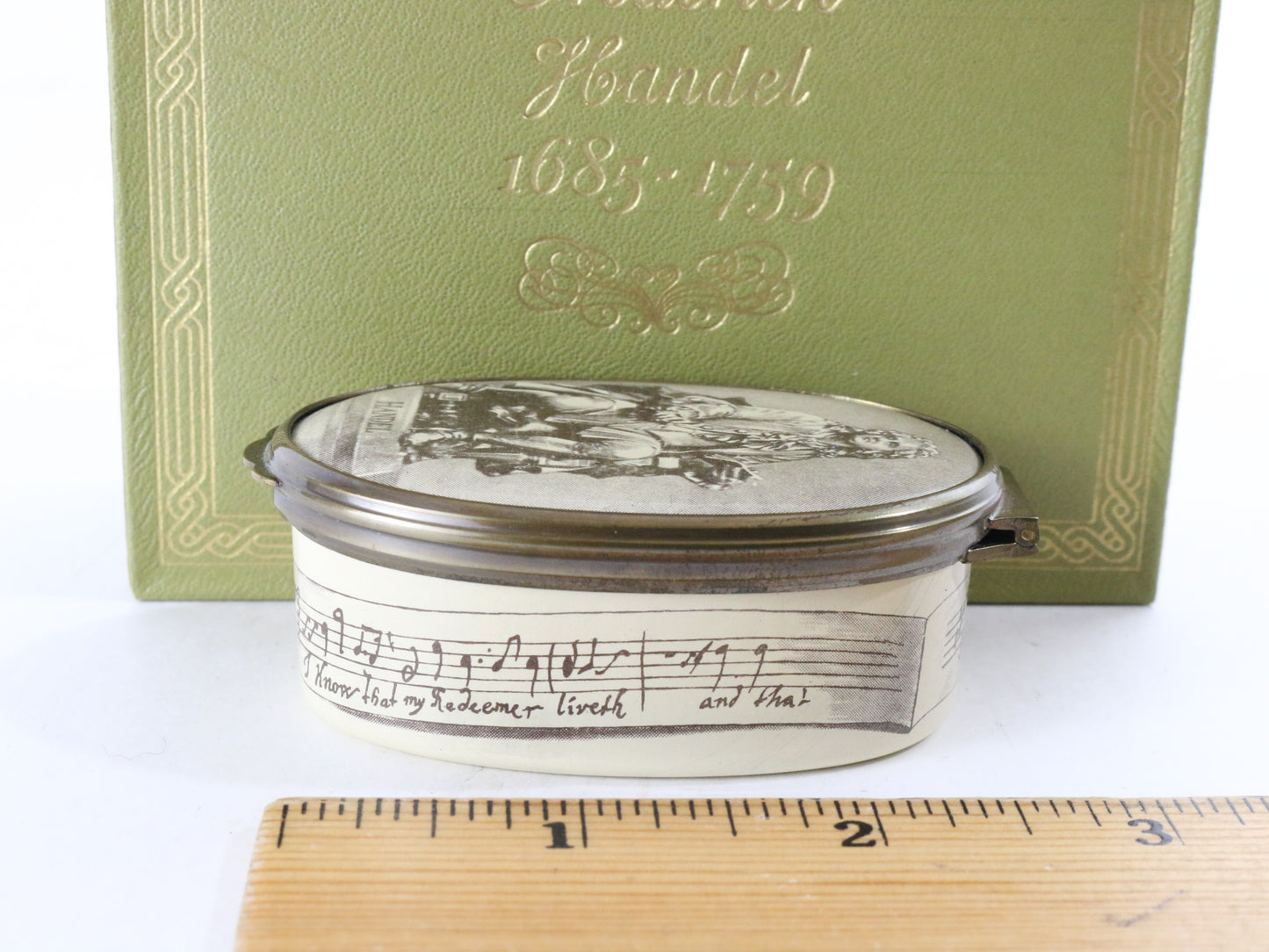 Halcyon Days Bilston Battersea Enamel Trinket Box George Frederick Handel 19/400