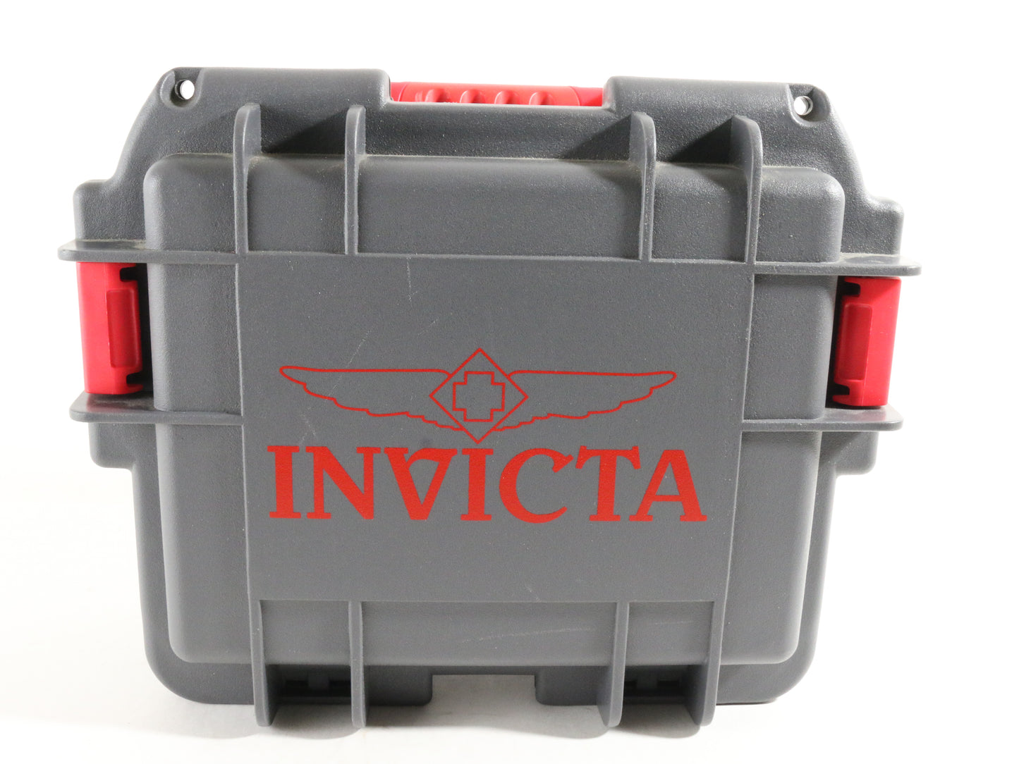 Invicta Collectors Watch Case Red & Grey Holds Three Watches