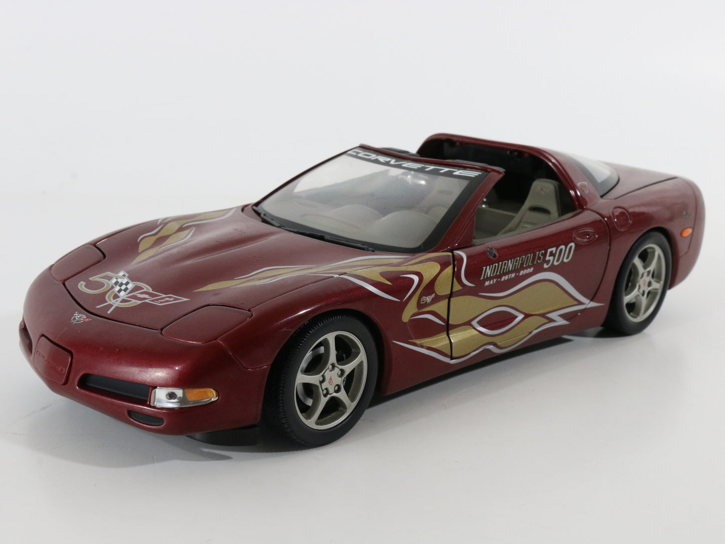 2003 Chevrolet Corvette Indianapolis 500 Maroon ERTL 1:18 Model Car