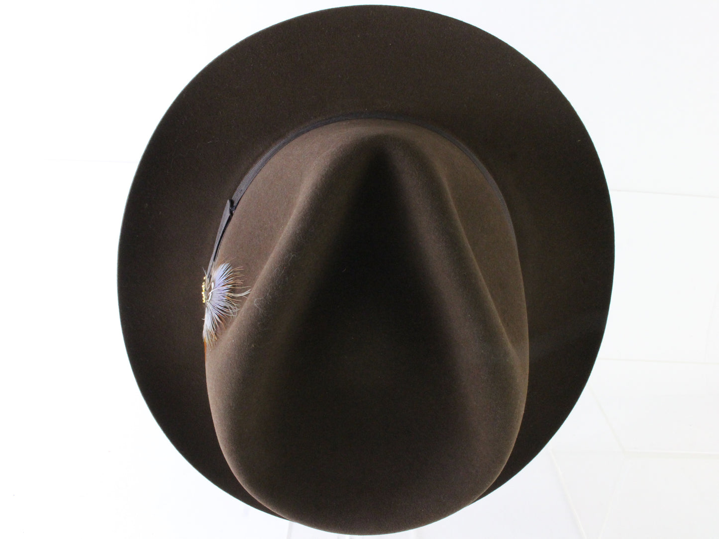 Stetson the Sovereign Mens Mink Brown Felt Fedora W/ Beaver Pin MULTIPLE SIZES