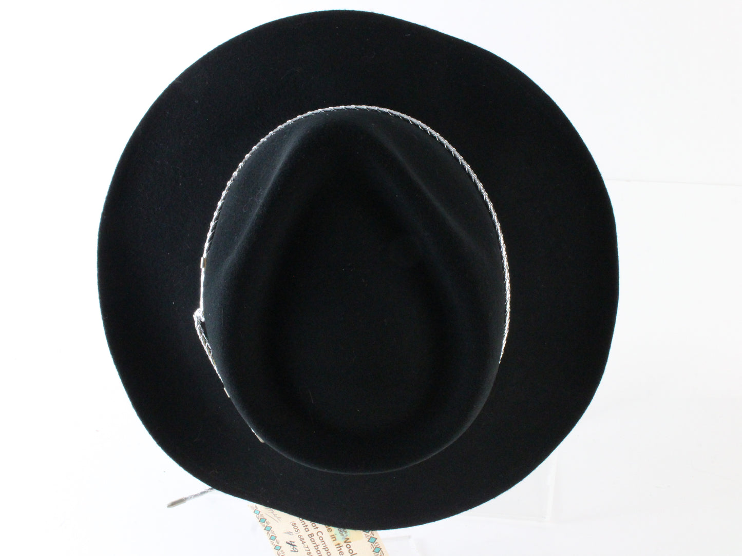 Fiesta Santa Barbara Mens Black Cowboy Hat W/ Silver Lace MULTIPLE SIZES