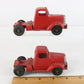 Lot Of 2 Tootsietoy Red Diecast Semi Trucks 4.25"