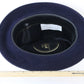 Dobbs Mens Classic Navy Blue Felt Fedora W/ Feather and Pin 7 56cm