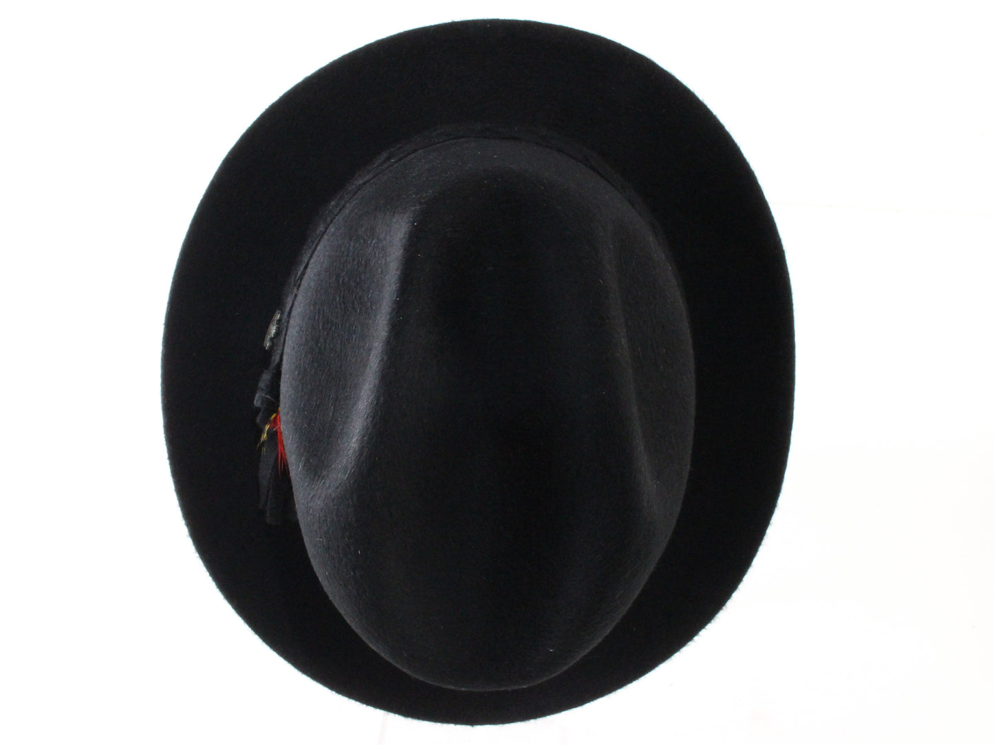 Biltmore Eleganza Raleigh Mens Black Felt Fedora W/ Pin MULTIPLE SIZES