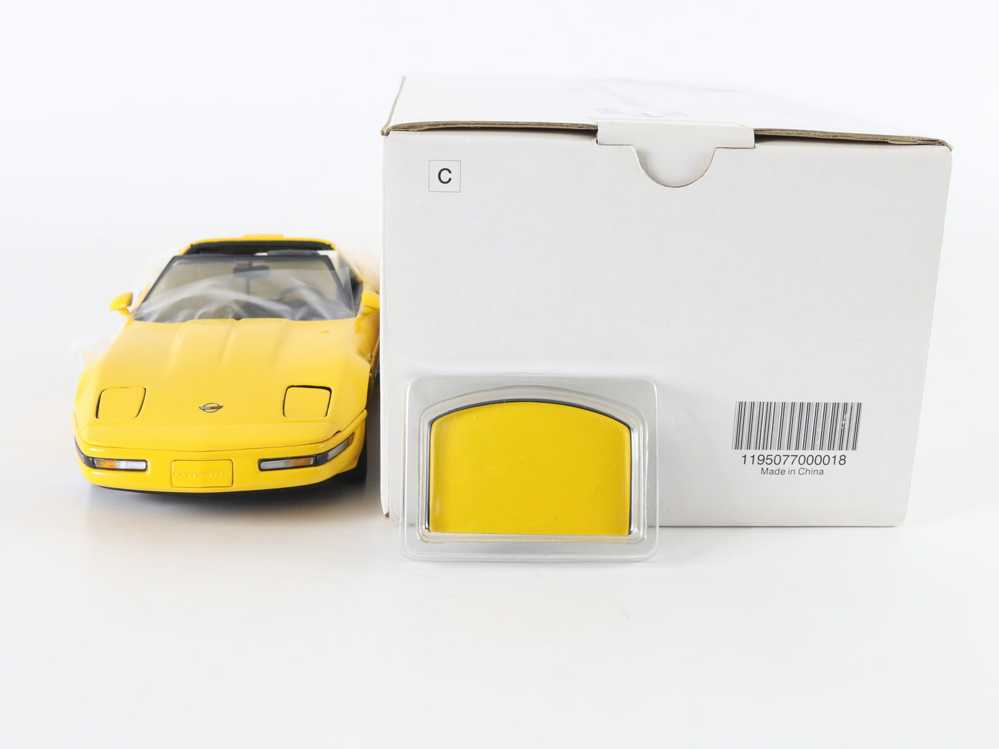 1995 Chevrolet Corvette ZR-1 Yellow Danbury Mint 1:24 Model Car