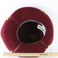 Don Anderson Ladies Elegant Wine Red Wool Felt Hat W/ Gold Details 6 7/8 55cm