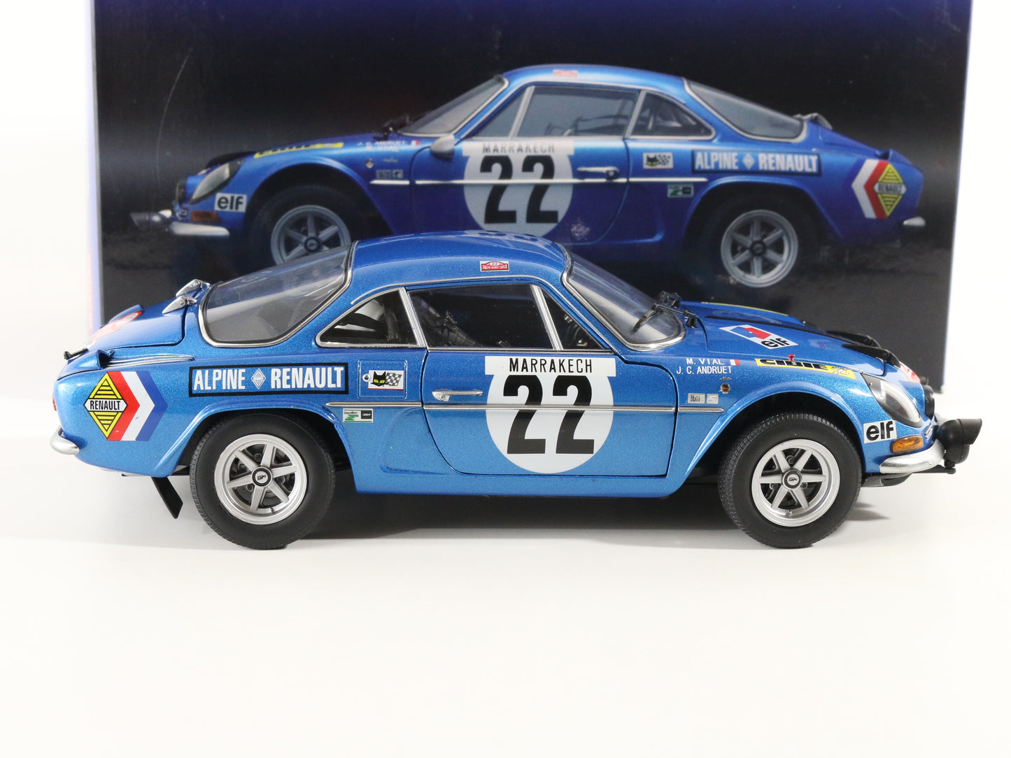 Alpine Renault A110 1600s #22 1971 Monte Carlo 3rd Kyosho 1:18 Model Car