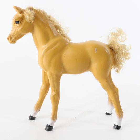 Vintage Barbie Dream Horse Dixie Standing Foal Tan 8"