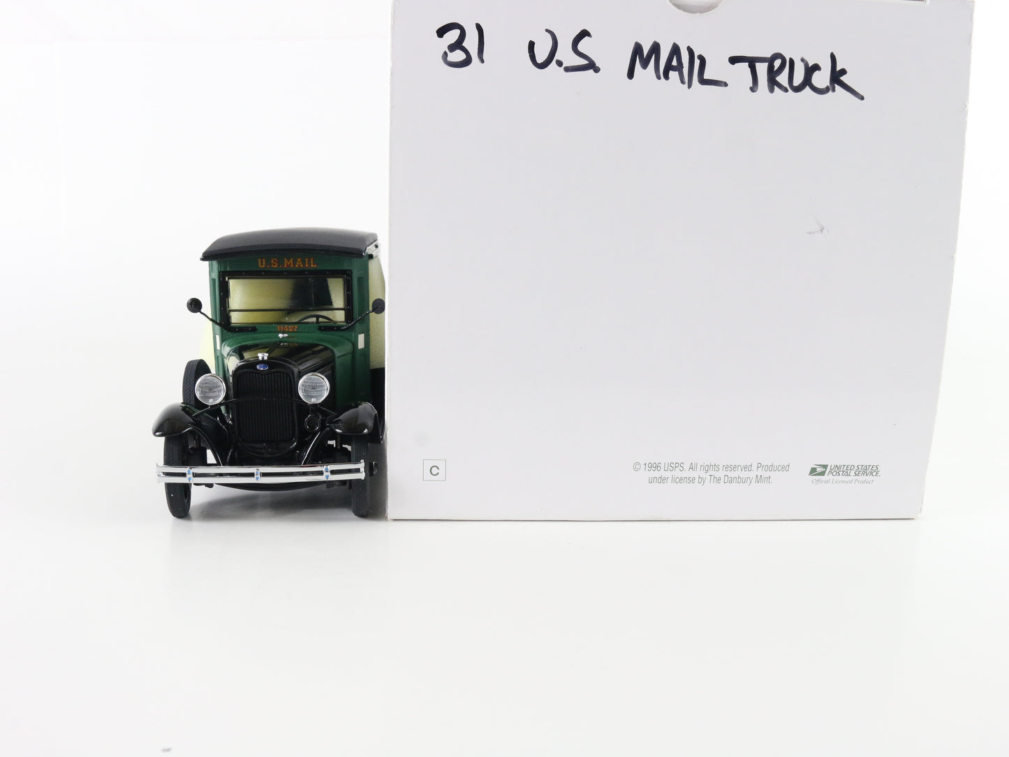 1931 US Mail Truck 11427 Black & Green Danbury Mint 1:24 Model Car