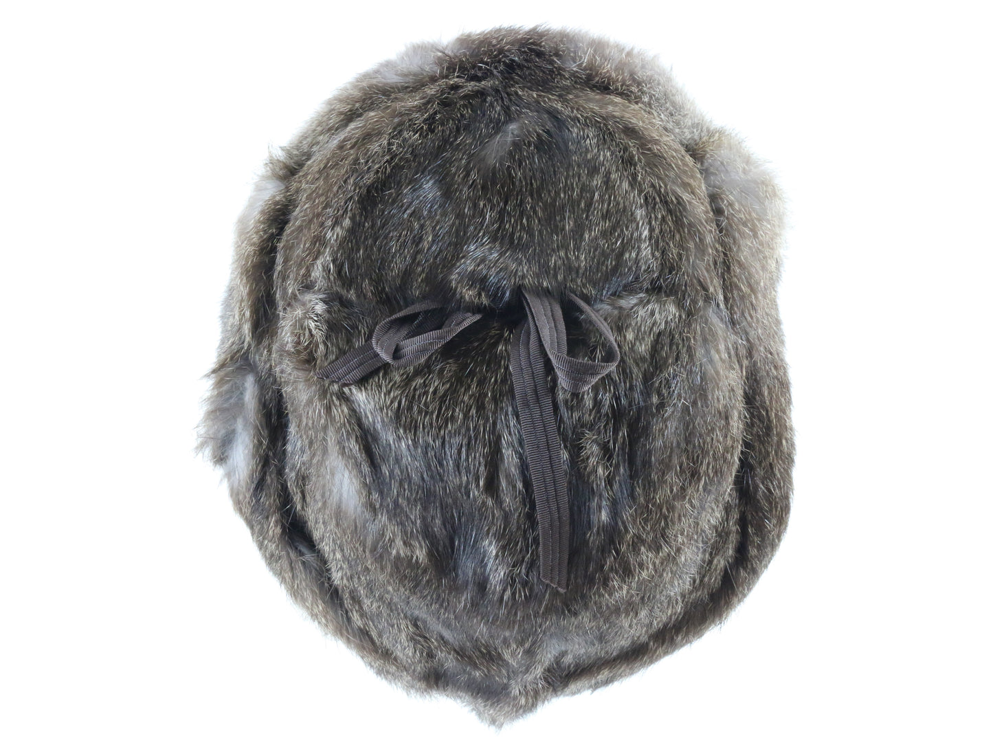 Biltmore Ladies Dark Brown Genuine Rabbit Fur Bomber Winter Hat l