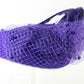 Adolfo II Ladies Boutique Purple Wool Felt Church Hat W/ Feathers 6 3/4 54cm